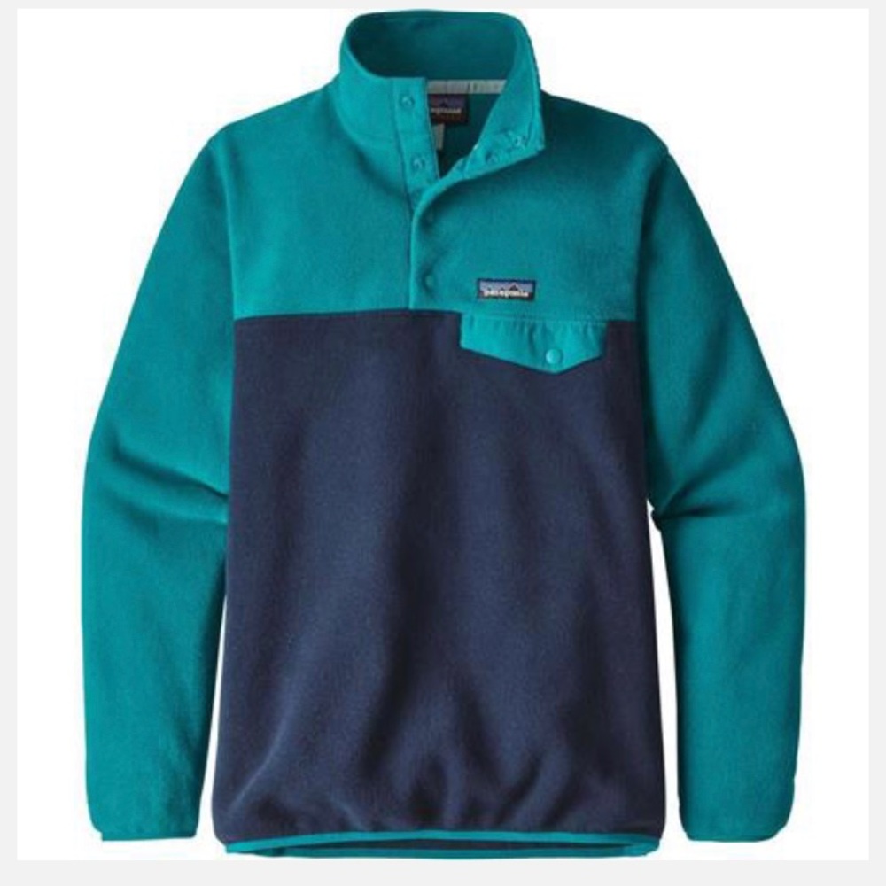 Women's Lightweight Synchilla turquoise and navy size Med. Good condition.